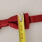Elegant Silk Red Bow Tie
