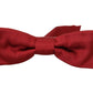 Elegant Silk Red Bow Tie