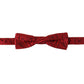 Elegant Red Silk Bow Tie