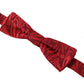 Elegant Red Silk Bow Tie