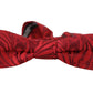 Elegant Red Silk Bow Tie