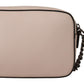 Chic Mauve Light Pink Leather Camera Bag