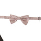 Elegant Pink Silk Bow Tie