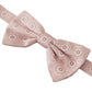 Elegant Pink Silk Bow Tie