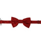 Elegant Red Silk Bow Tie