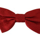 Elegant Red Silk Bow Tie