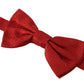 Elegant Red Silk Bow Tie