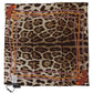 Elegant Leopard Silk Square Scarf