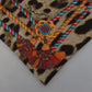 Elegant Leopard Silk Square Scarf