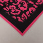 Elegant Pink Silk Square Scarf