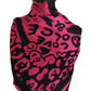 Elegant Pink Silk Square Scarf