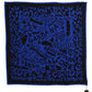 Elegant Silk Square Scarf in Royal Blue