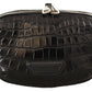 Elegant Caiman Leather Fanny Waist Pouch