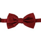 Elegant Red Silk Bow Tie