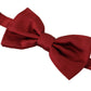 Elegant Red Silk Bow Tie