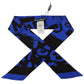 Elegant Silk Bandeau Scarf with Logo Print