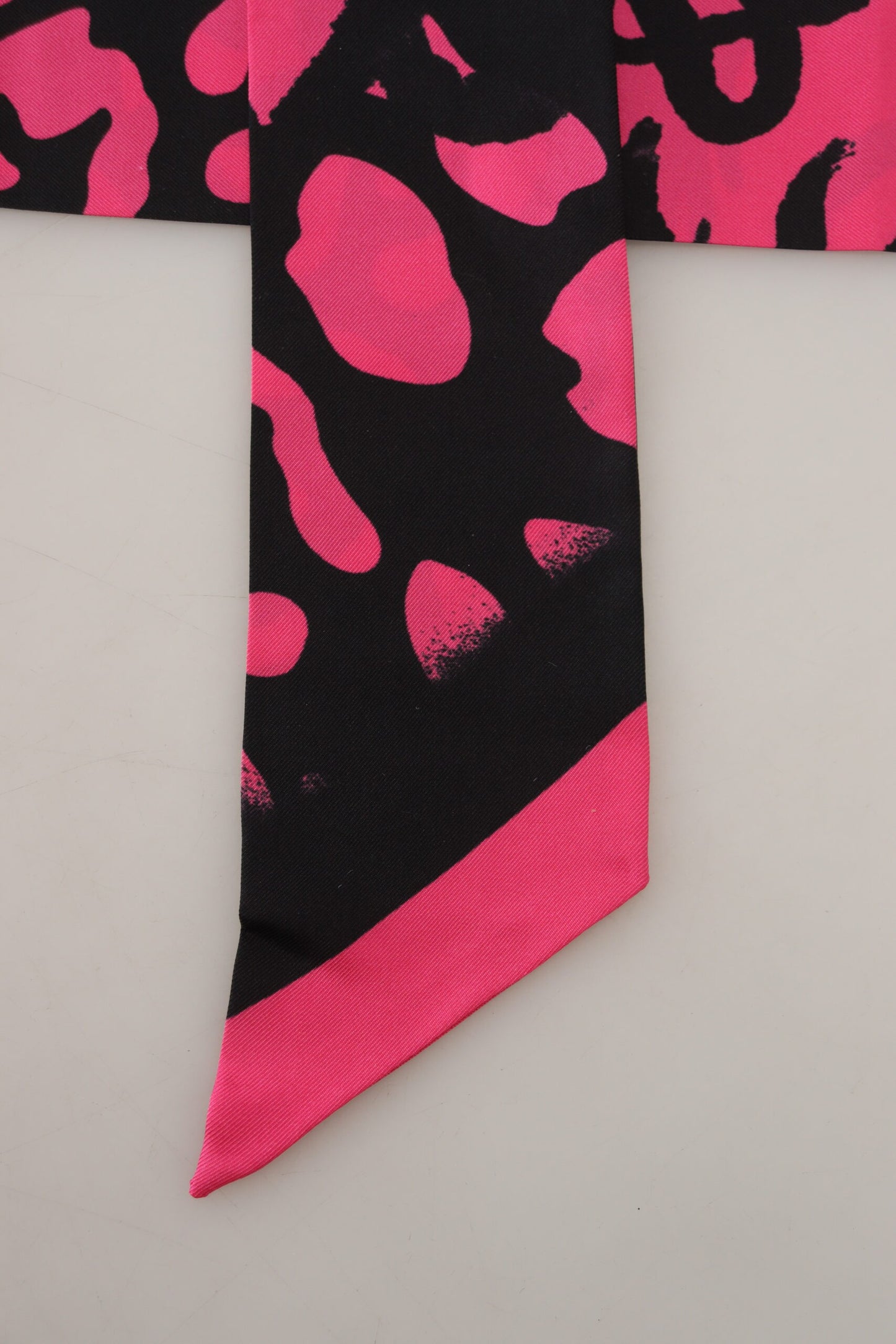 Elegant Silk Bandeau Scarf in Pink
