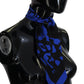 Elegant Silk Bandeau Scarf in Blue