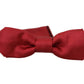 Elegant Red Silk Bow Tie