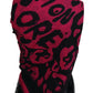 Elegant Pink Cashmere Blend Square Scarf