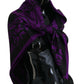 Elegant Silk Square Scarf in Purple