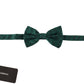 Emerald Elegance Silk Bow Tie
