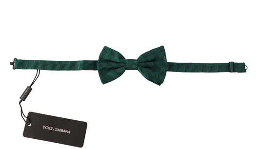Emerald Elegance Silk Bow Tie