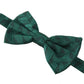 Emerald Elegance Silk Bow Tie