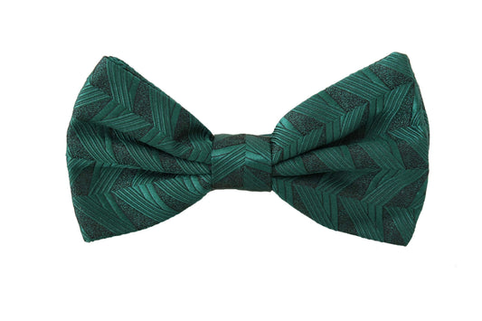 Emerald Elegance Silk Bow Tie