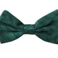 Emerald Elegance Silk Bow Tie