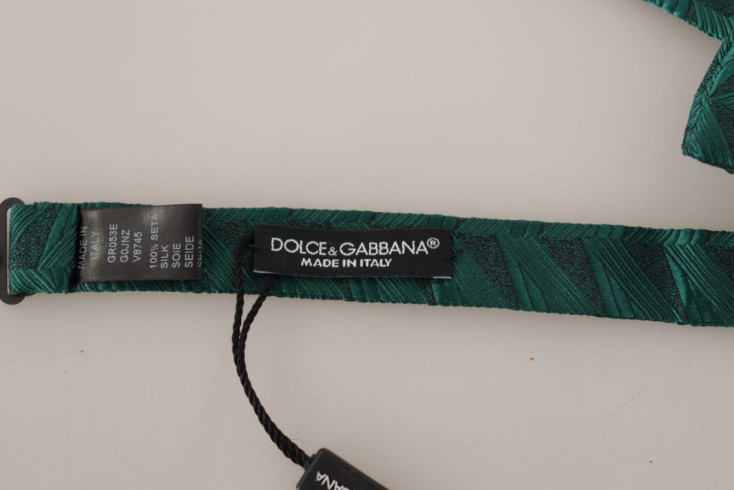 Emerald Elegance Silk Bow Tie