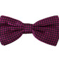 Elegant Purple Silk Bow Tie