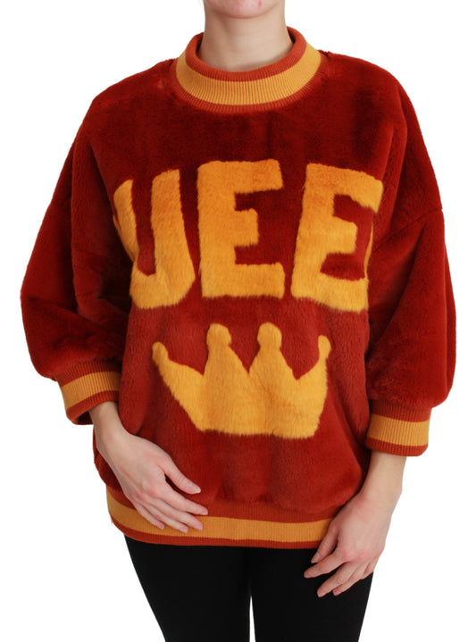 Regal Faux Fur Crown Sweater