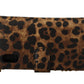 Elegant Leopard Print Phone Cover with Crystals