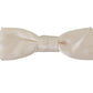 Elegant Silk White Bow Tie