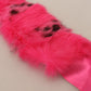 Fuchsia Fur Shearling Elegance Scarf