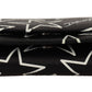 Starry Black Leather French Flap Wallet