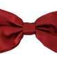 Elegant Silk Red Bow Tie
