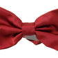 Elegant Silk Red Bow Tie