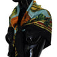 Elegant Multicolor Silk Square Scarf