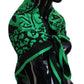 Elegant Silk Square Scarf in Lush Green