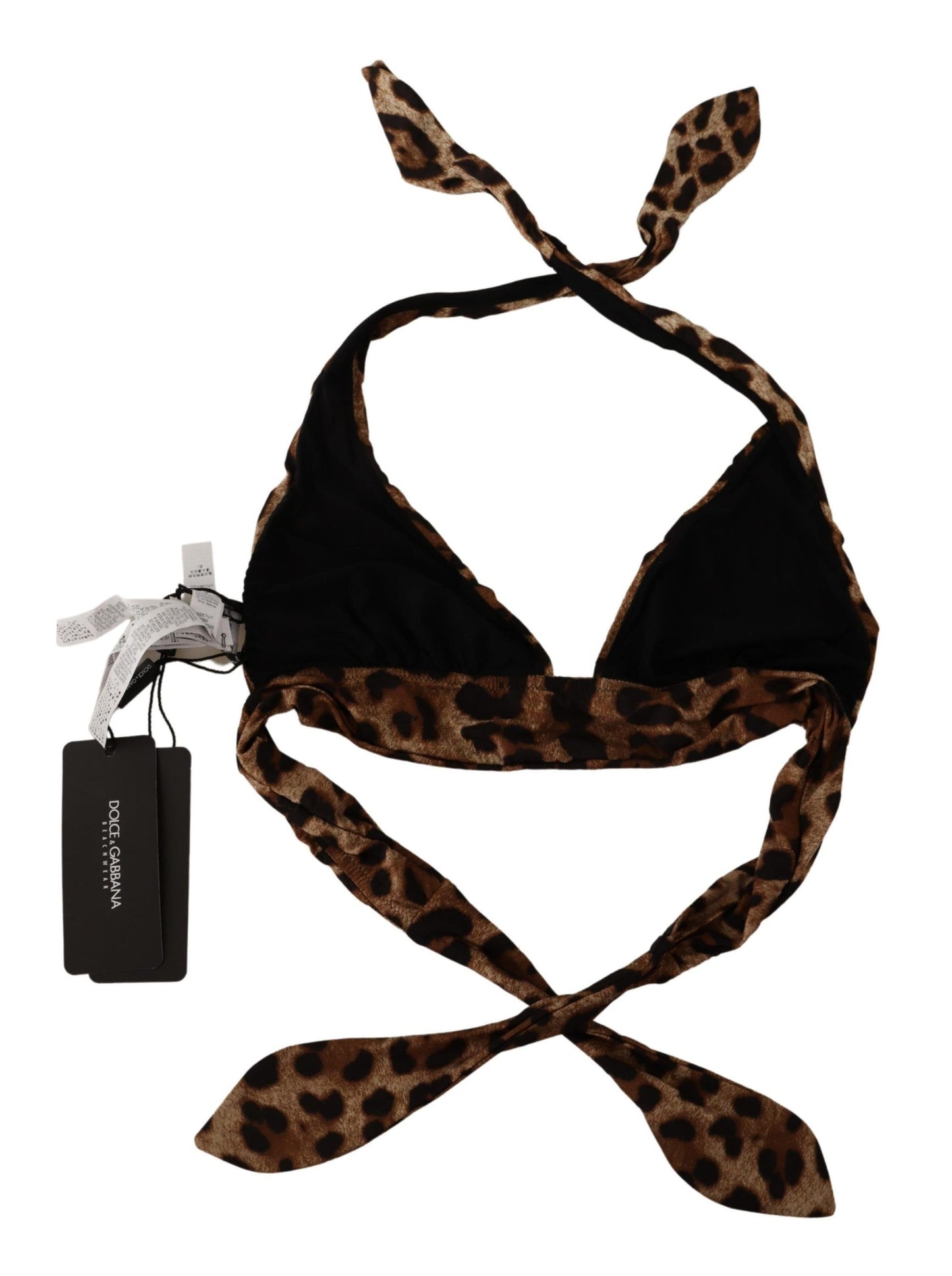 Chic Leopard Print Bikini Top