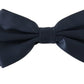 Elegant Silk Blue Bow Tie