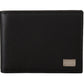 Elegant Black Leather Bifold Wallet