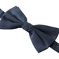 Elegant Silk Blue Bow Tie