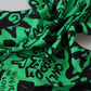 Elegant Silk Square Scarf in Lush Green