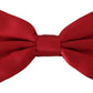 Elegant Red Silk Bow Tie for Distinguished Gentlemen