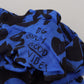Elegant Blue Cashmere Blend Square Scarf