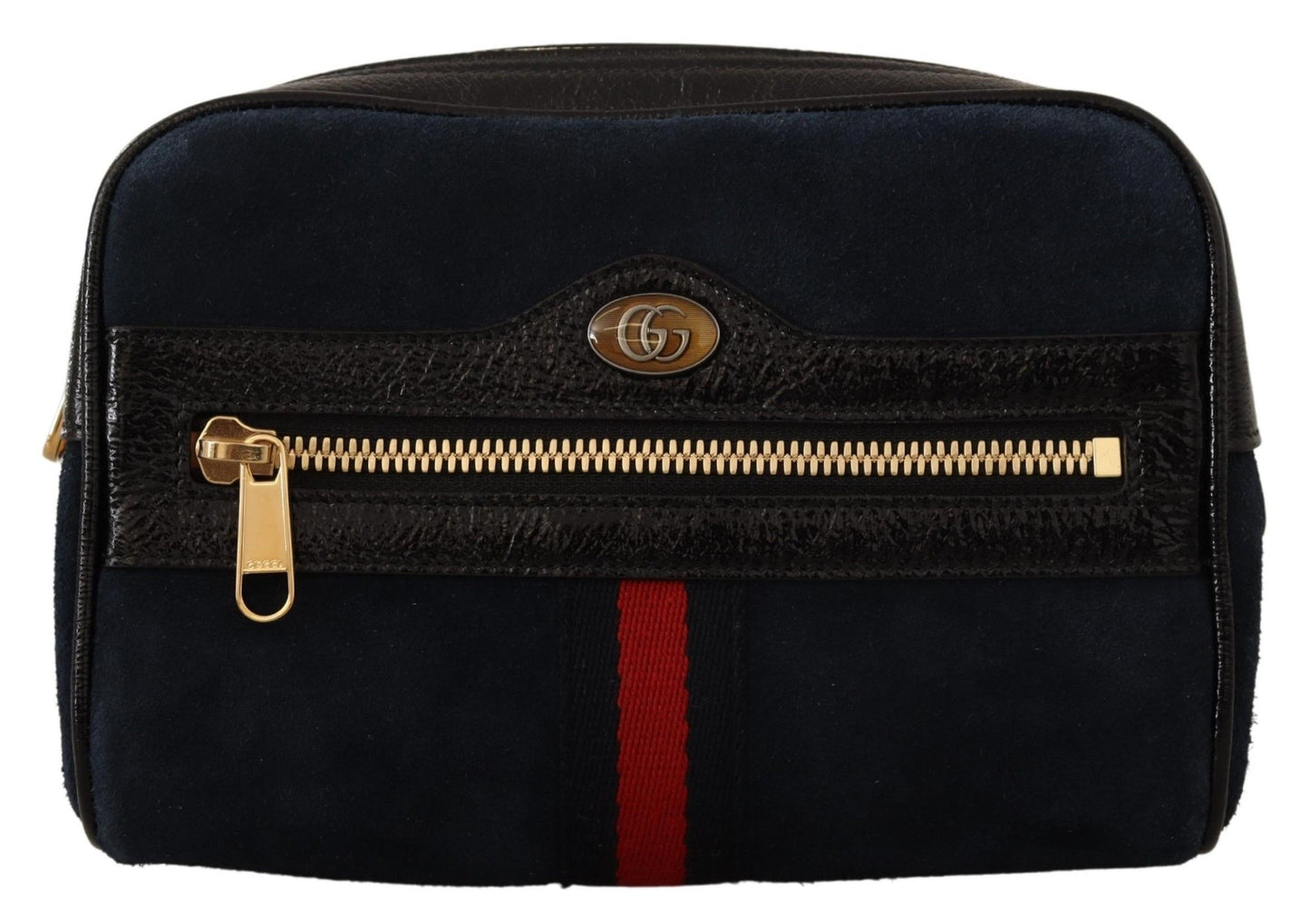 Blue Suede Leather Ophidia Small Belt Bag