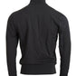 Elegant Dark Gray Full Zip Sweater